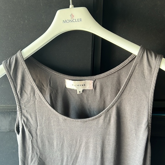 Campre Dark Grey Dress with Side Slit - Picture 2 of 8